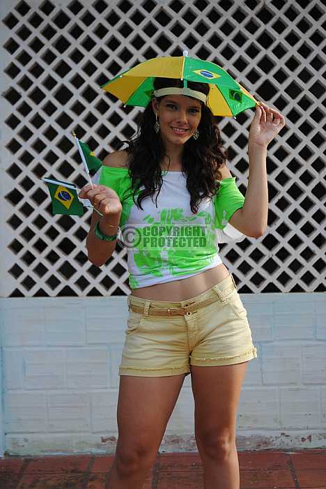 Torcedora brasileira - Football fans