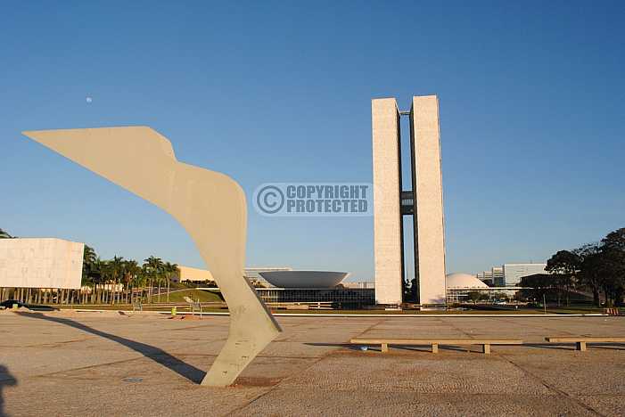 Praça dos Tres Poderes, Brasilia - Square of the Three powers, Brazil